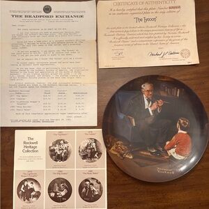 Norman Rockwell Collector's Plate - The Tycoon